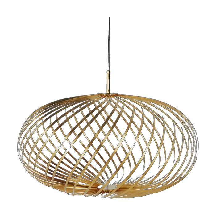 Spring Small Expandable Pendant, Polished Brass by Tom Dixon