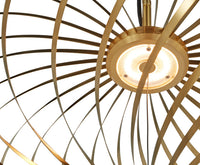 Tom Dixon Spring Small Pendant illuminated polished brass detail