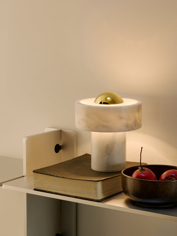 Stone Portable Light in Gold by Tom Dixon