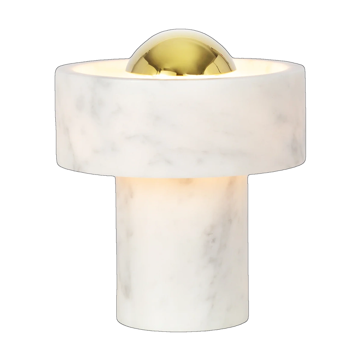 Stone Portable Light in Gold by Tom Dixon