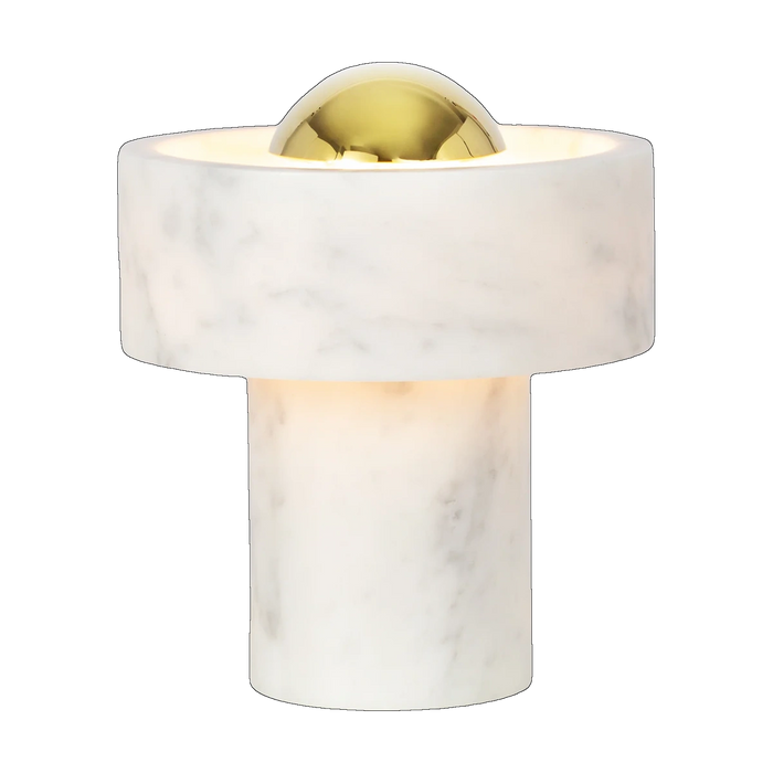 Stone Portable Light in Gold by Tom Dixon