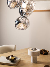 Stone Portable Light in Silver by Tom Dixon