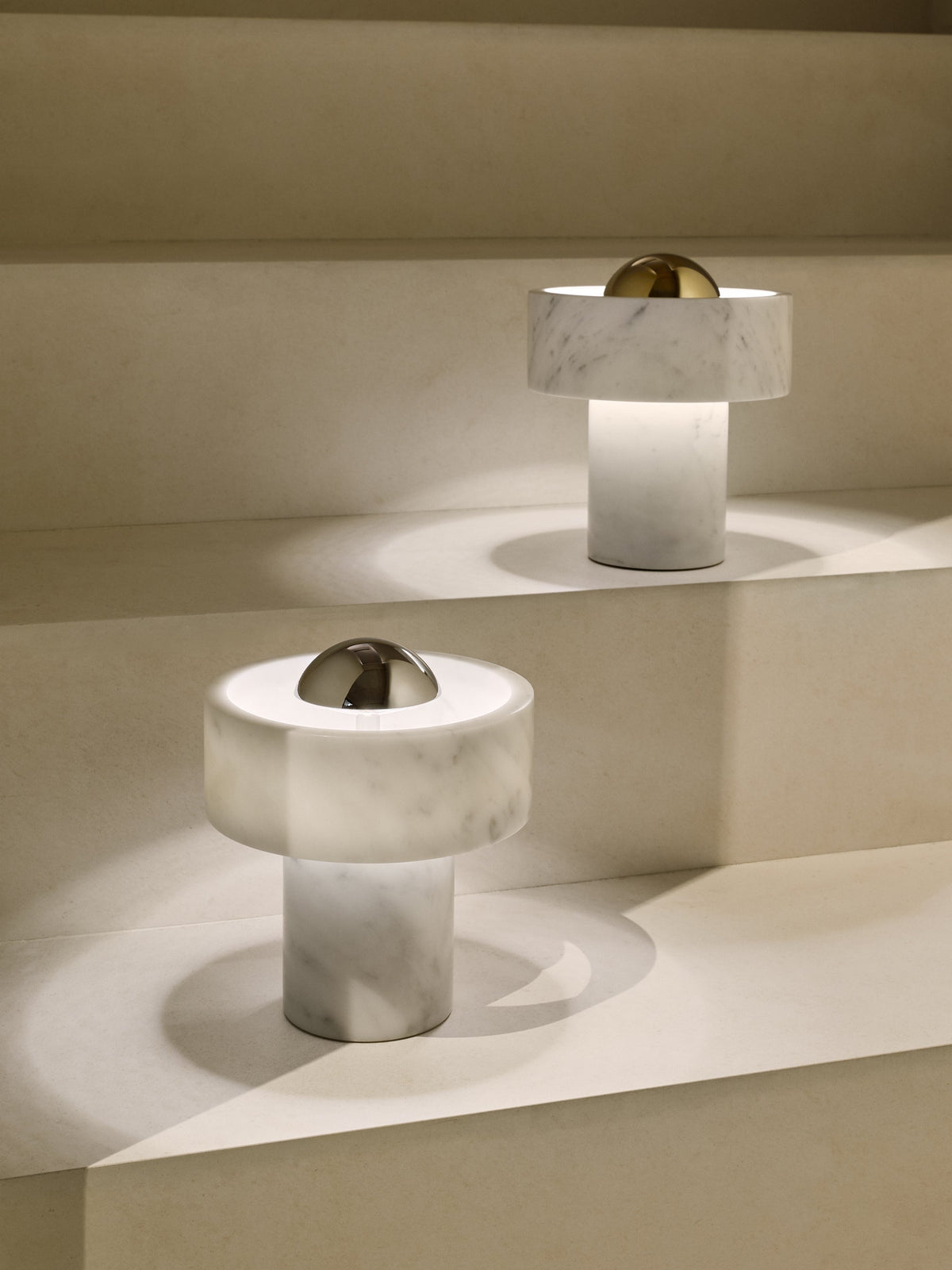 Stone Portable Light by Tom Dixon in an interior setting
