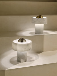Stone Portable Light by Tom Dixon in an interior setting