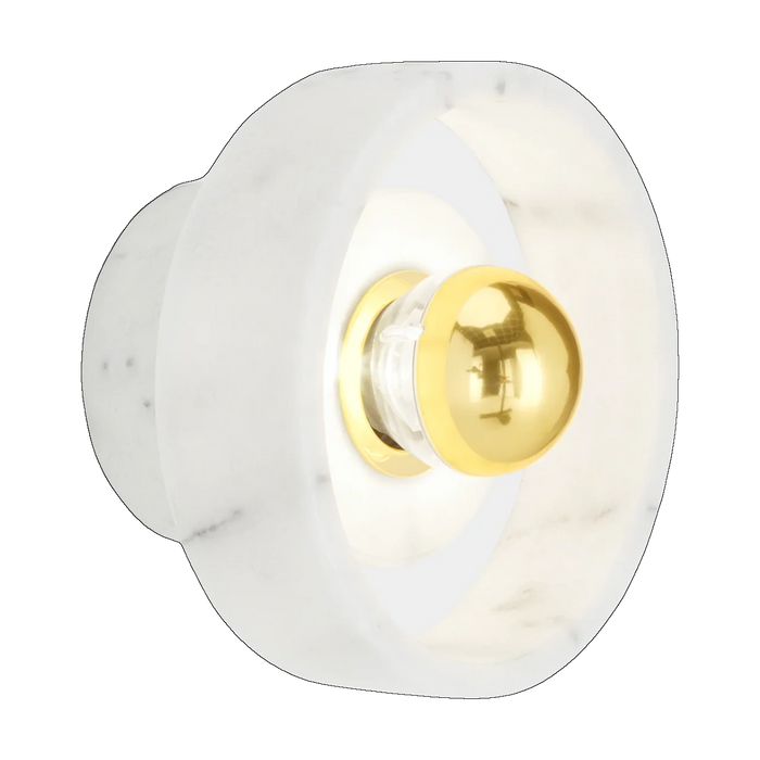 Tom Dixon Stone Wall Light in polished marble