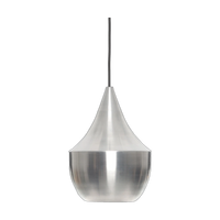 Unbeaten Fat Pendant, Hand-Brushed Aluminium by Tom Dixon