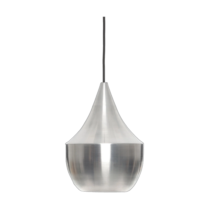 Unbeaten Fat Pendant, Hand-Brushed Aluminium by Tom Dixon