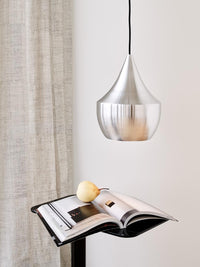 Tom Dixon Unbeaten Fat Pendant in hand-brushed aluminium
