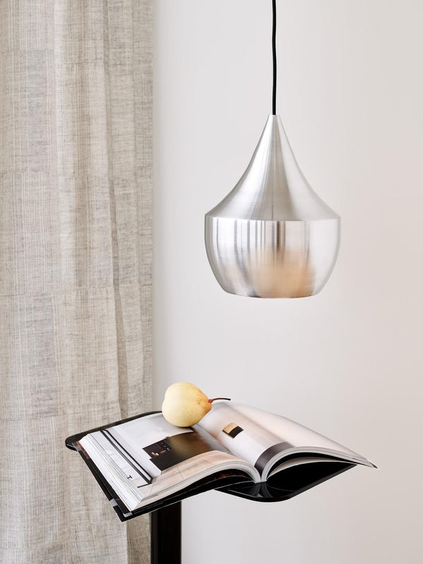 Tom Dixon Unbeaten Fat Pendant in hand-brushed aluminium