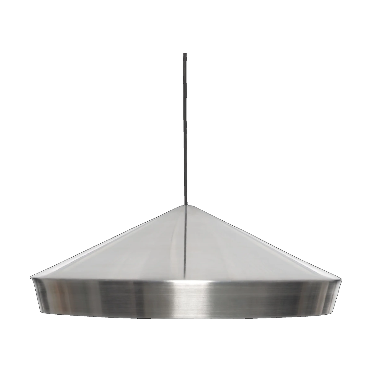 Unbeaten Flat Pendant, Hand-Brushed Aluminium by Tom Dixon