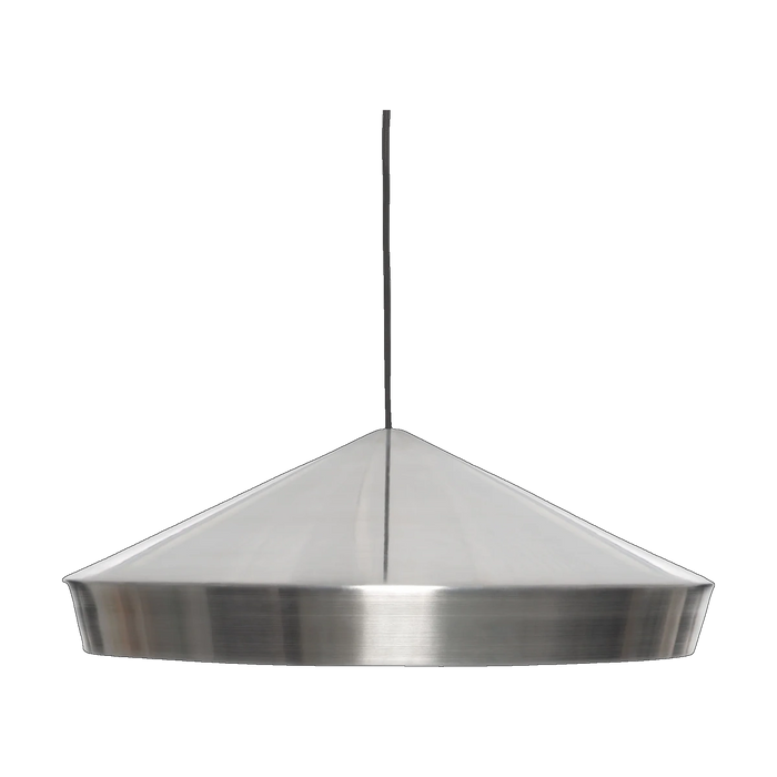 Unbeaten Flat Pendant, Hand-Brushed Aluminium by Tom Dixon