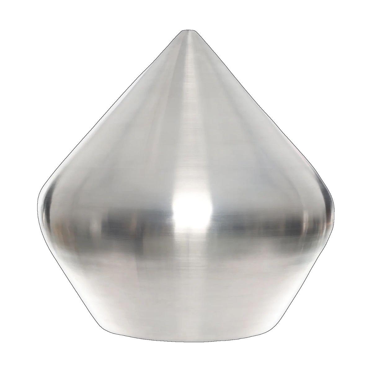 Unbeaten Stout Pendant, Hand-Brushed Aluminium by Tom Dixon