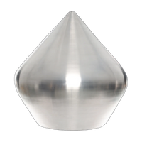 Unbeaten Stout Pendant, Hand-Brushed Aluminium by Tom Dixon