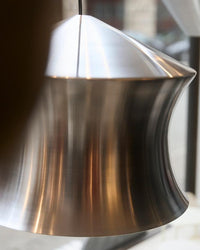 Tom Dixon Unbeaten Waist Pendant hand-brushed aluminium detail