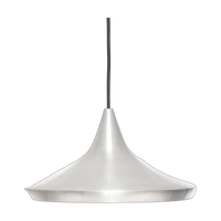 Unbeaten Wide Pendant, Hand-Brushed Aluminium by Tom Dixon