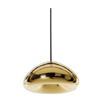 Void Medium Pendant, Hand-Beaten Polished Brass by Tom Dixon
