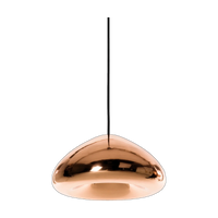 Void Medium Pendant, Hand-Beaten Polished Copper by Tom Dixon