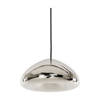 Void Medium Pendant, Hand-Beaten Polished Steel by Tom Dixon
