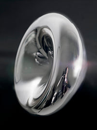 Tom Dixon Void polished steel pendant reflective surface detail