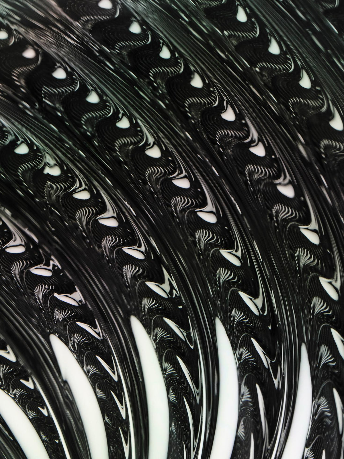 Tom Dixon Whirl Dichroic reflective spiral material detail