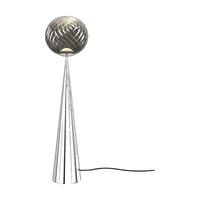 Whirl Fat Cone Floor Light with Silver Hardware and Silver Shade by Tom Dixon