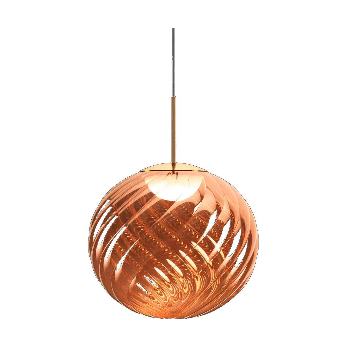 Whirl Large Pendant, Copper Polished Polycarbonate by Tom Dixon