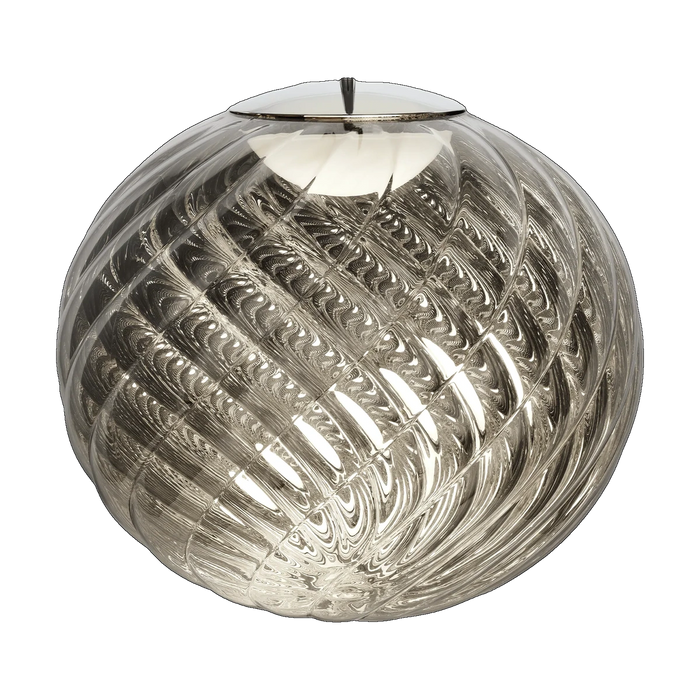 Whirl Large Pendant, Silver Polished Polycarbonate by Tom Dixon