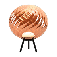 Whirl Large Portable Light in Copper Polished Polycarbonate by Tom Dixon