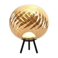 Whirl Large Portable Light in Gold Polished Polycarbonate by Tom Dixon