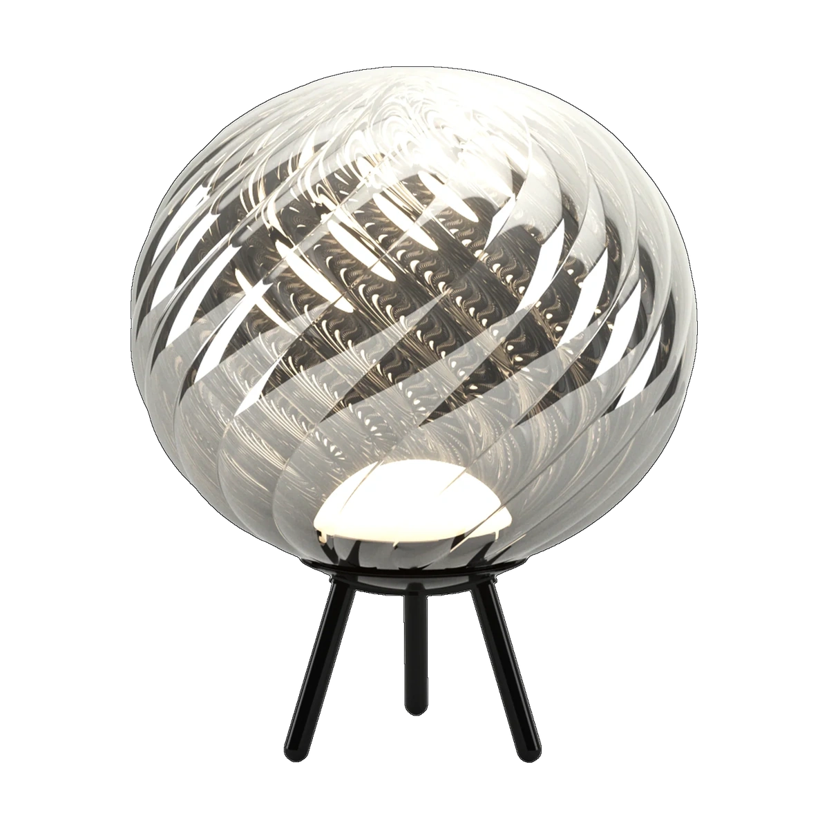 Whirl Large Portable Light in Silver Polished Polycarbonate by Tom Dixon