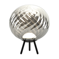 Whirl Large Portable Light in Silver Polished Polycarbonate by Tom Dixon
