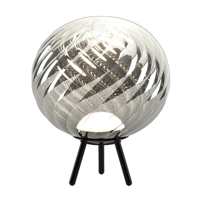 Whirl Large Portable Light in Silver Polished Polycarbonate by Tom Dixon