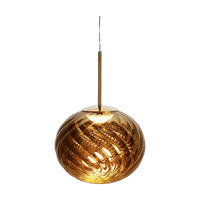 Whirl Medium Pendant, Gold Polished Polycarbonate by Tom Dixon