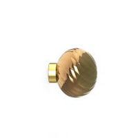 Tom Dixon Whirl Surface Light in gold, switched off