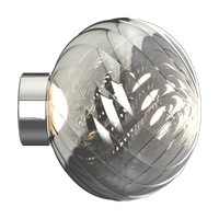 Tom Dixon Whirl Surface Light in silver polished polycarbonate