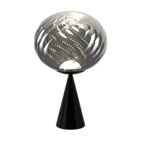 Whirl Table Light Silver Polished Polycarbonate