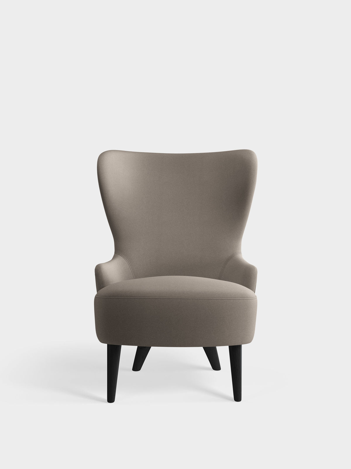 Wingback Micro Chair Grey Kvadrat Hero 2 Wool