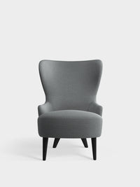 Wingback Micro Chair Mid Grey Kvadrat Hallingdal 65