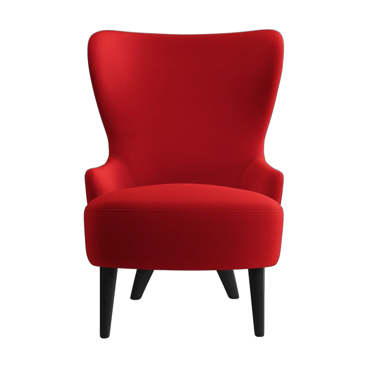 Tom Dixon Wingback Micro Chair Orange Red Kvadrat Hero 2 Wool