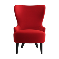 Tom Dixon Wingback Micro Chair Orange Red Kvadrat Hero 2 Wool