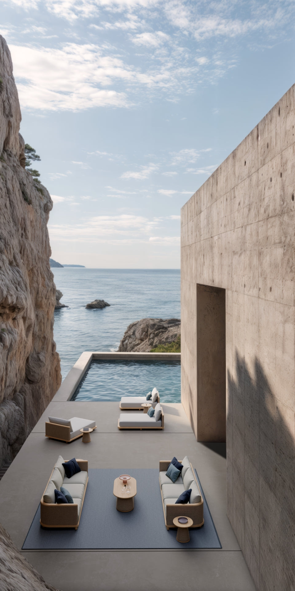 Umbra outdoor lounge furniture lifestyle image by SKLD Studio, designed by Adam Johnston