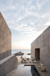 Umbra outdoor daybed lifestyle image by SKLD Studio, designed by Adam Johnston