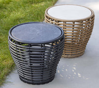 Basket coffee table outdoor setting by Cane-line