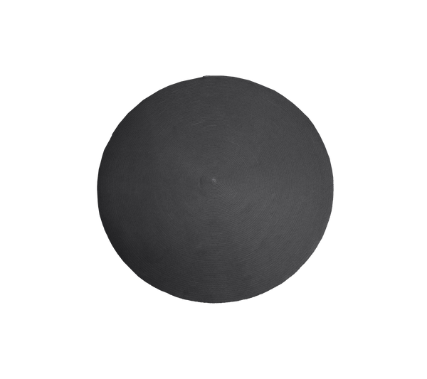 Circle rug dia. 200 cm Dark grey product image by Cane-line