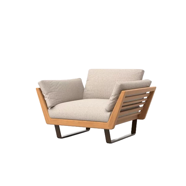 Velair Armchair outdoor lounge chair by SKLD Studio, designed by Alberto Lievore