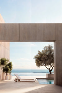 Ventus reclining lounger lifestyle image by SKLD Studio, designed by Belén Burguete