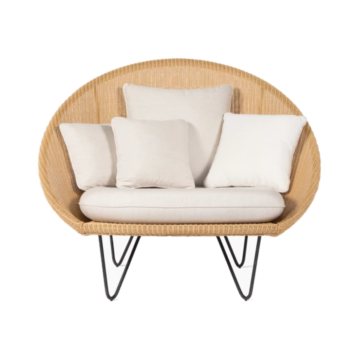 Vincent Sheppard Joe Lounge Black Base, isolated transparent product image