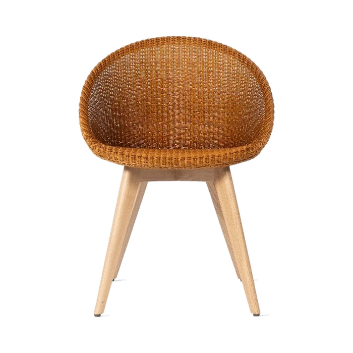 Vincent Sheppard Joe Dining Chair Oak Base, isolated transparent product image