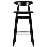 Vincent Sheppard Teo Bar Stool Nearly Black transparent background