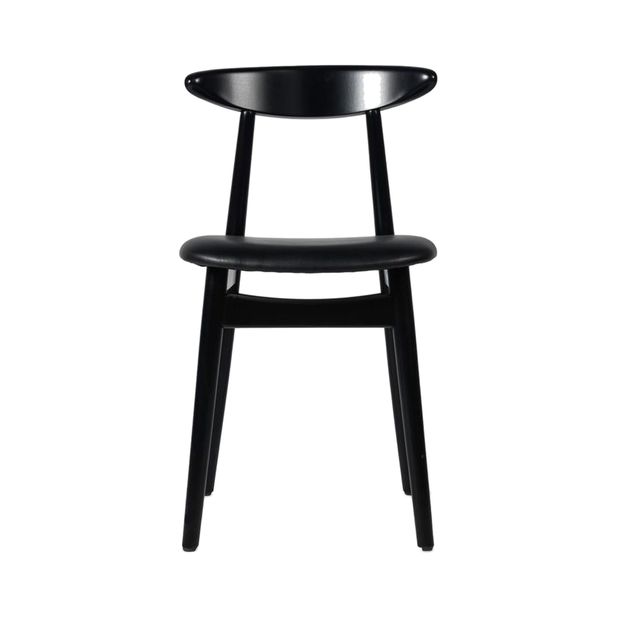 Teo upholstered dining chair black